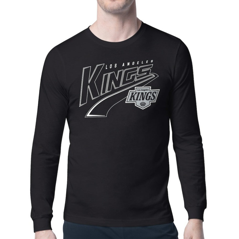 Los Angeles Kings Starter Modern Tailsweep Long Sleeve T-Shirt - Black - NHL