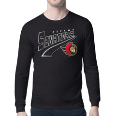 Ottawa Senators Starter Modern Tailsweep Long Sleeve T-Shirt - Black - NHL