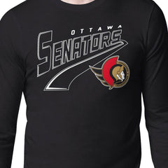 Ottawa Senators Starter Modern Tailsweep Long Sleeve T-Shirt - Black - NHL