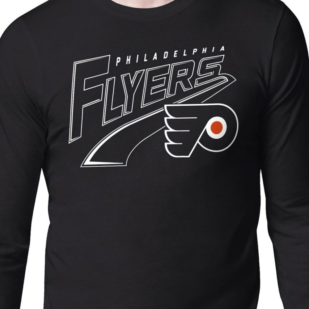 Philadelphia Flyers Starter Modern Tailsweep Long Sleeve T-Shirt - Black - NHL