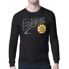 Boston Bruins Starter Modern Tailsweep Long Sleeve T-Shirt - Black - NHL