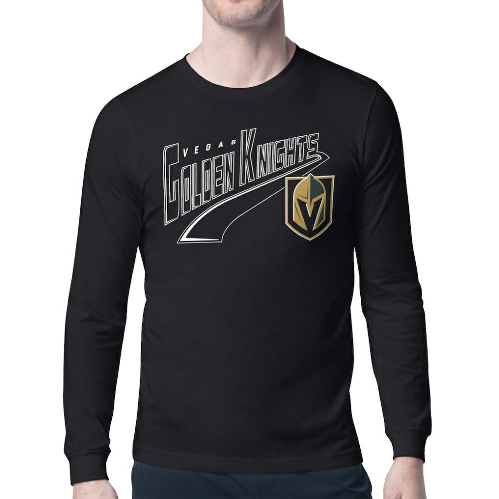 Vegas Golden Knights Starter Modern Tailsweep Long Sleeve T-Shirt - Black - NHL