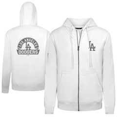 Los Angeles Dodgers Levelwear Podium Chenille Logo Full-Zip Hoodie - MLB