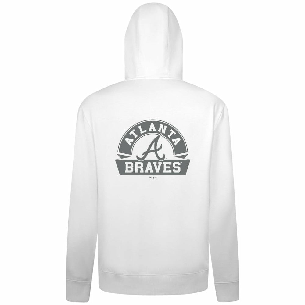 Atlanta Braves Levelwear Podium Chenille Logo Full-Zip Hoodie - MLB