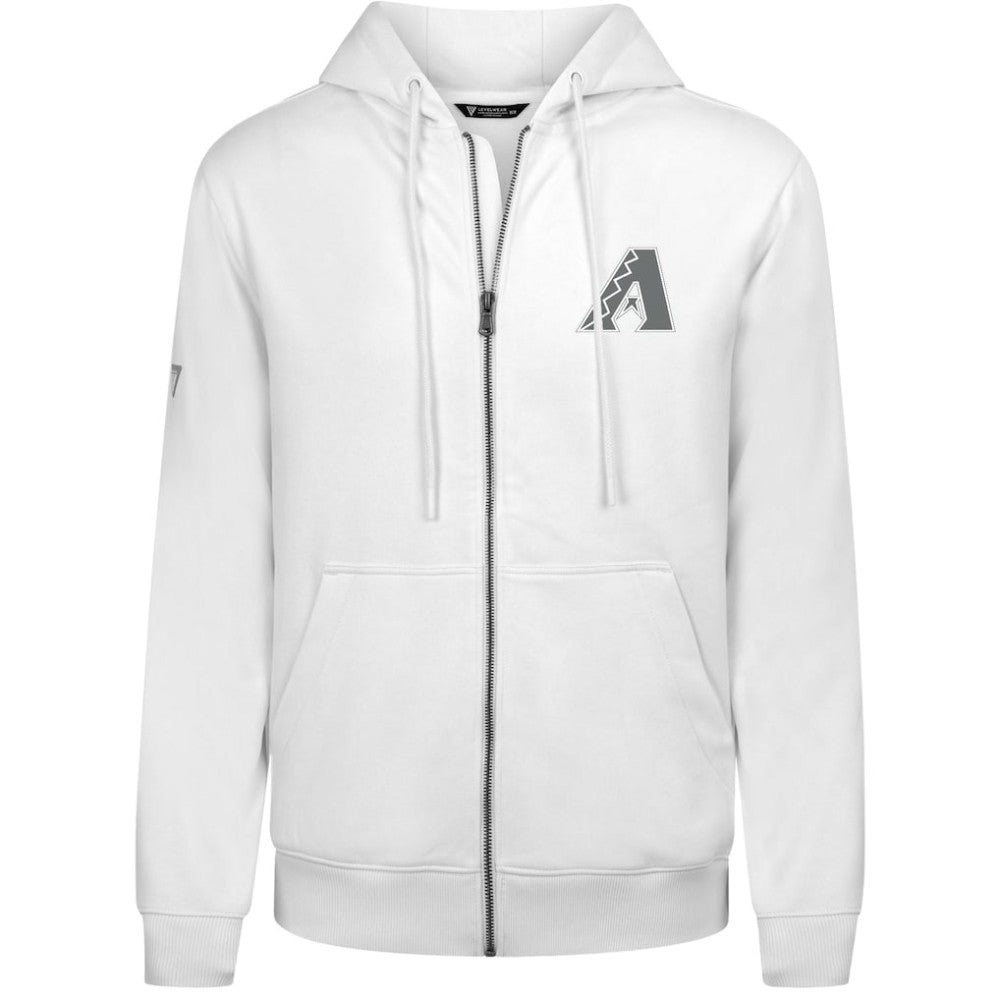Arizona Diamondbacks Levelwear Podium Chenille Logo Full-Zip Hoodie - MLB
