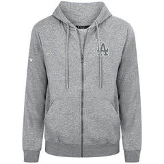 Los Angeles Dodgers Levelwear Podium Chenille Logo Full-Zip Hoodie - MLB