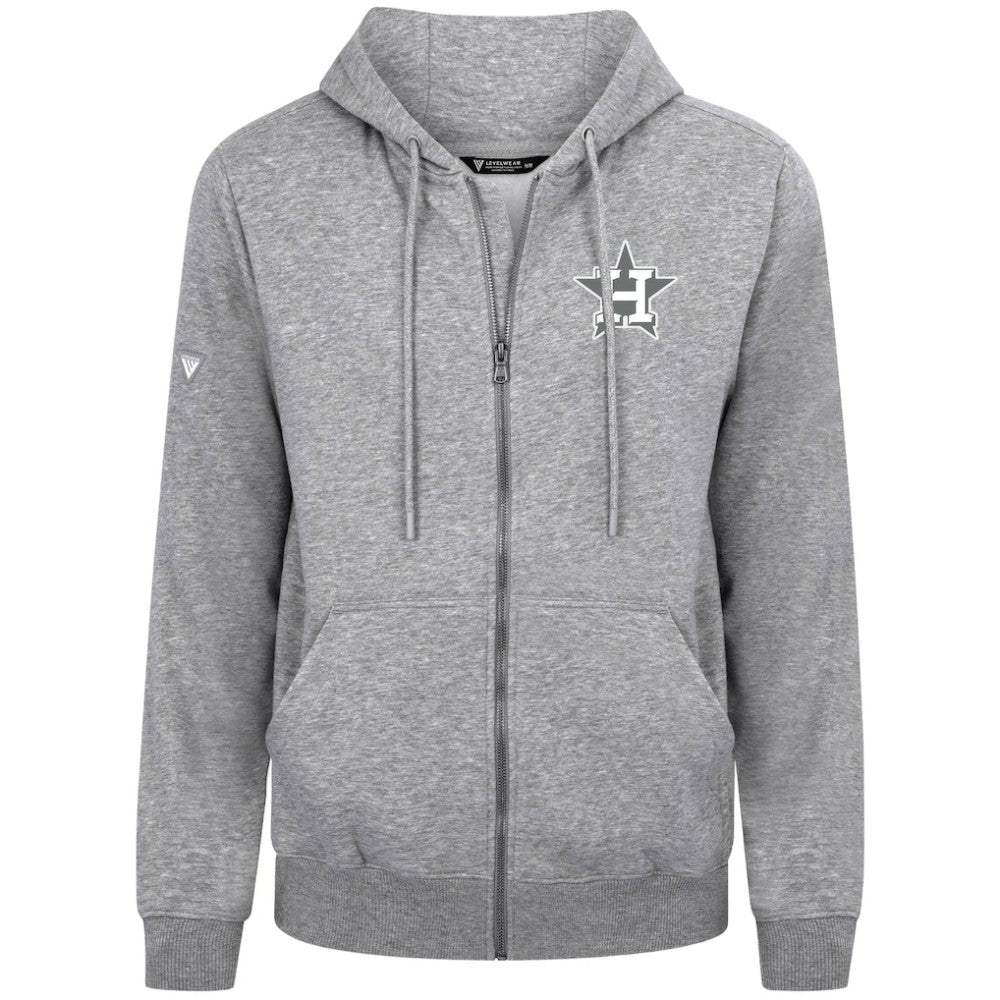 Houston Astros Levelwear Podium Chenille Logo Full-Zip Hoodie - MLB