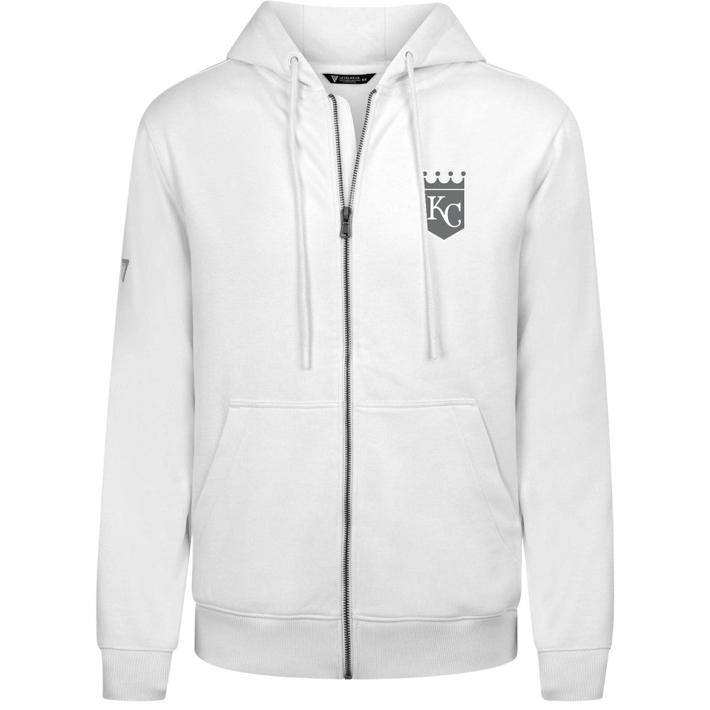Kansas City Royals Levelwear Podium Chenille Logo Full-Zip Hoodie - MLB