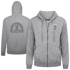 Kansas City Royals Levelwear Podium Chenille Logo Full-Zip Hoodie - MLB