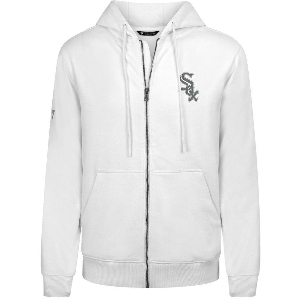 Chicago White Sox Levelwear Podium Chenille Logo Full-Zip Hoodie - MLB
