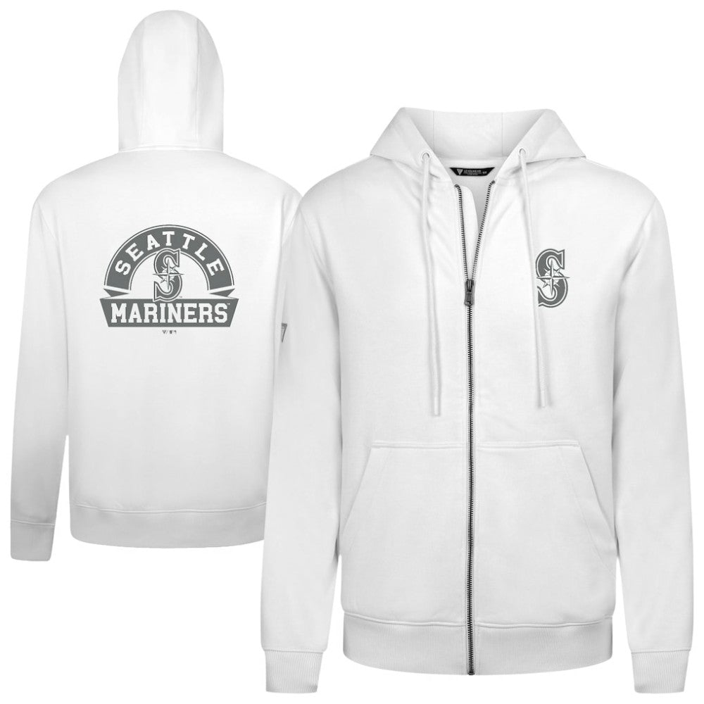 Seattle Mariners Levelwear Podium Banner Arch Full-Zip Hoodie - MLB