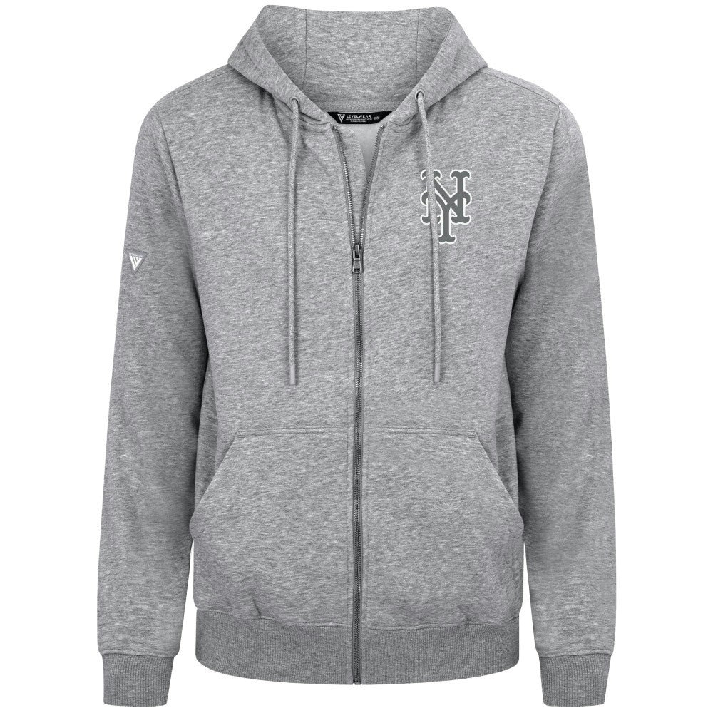 New York Mets Levelwear Podium Banner Arch Full-Zip Hoodie - MLB
