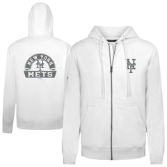 New York Mets Levelwear Podium Banner Arch Full-Zip Hoodie - MLB