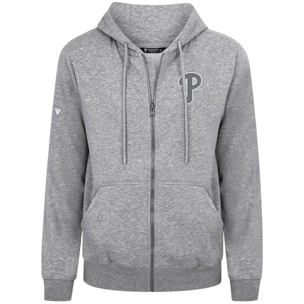 Philadelphia Phillies Levelwear Podium Banner Arch Full-Zip Hoodie - MLB