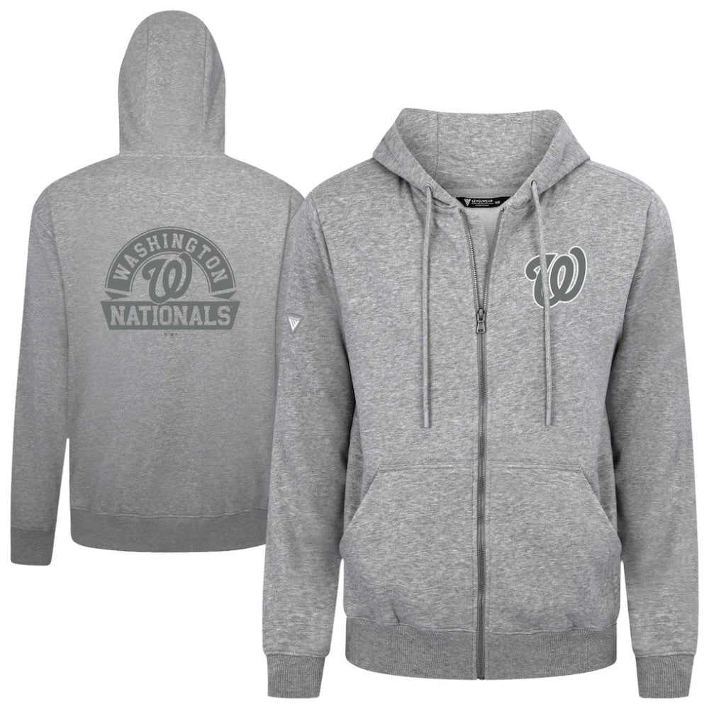 Washington Nationals Levelwear Podium Banner Arch Full-Zip Hoodie - MLB