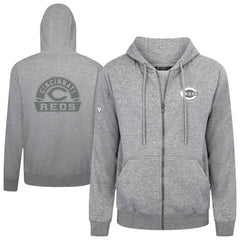 Cincinnati Reds Levelwear Podium Banner Arch Full-Zip Hoodie - MLB