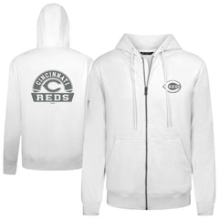 Cincinnati Reds Levelwear Podium Banner Arch Full-Zip Hoodie - MLB