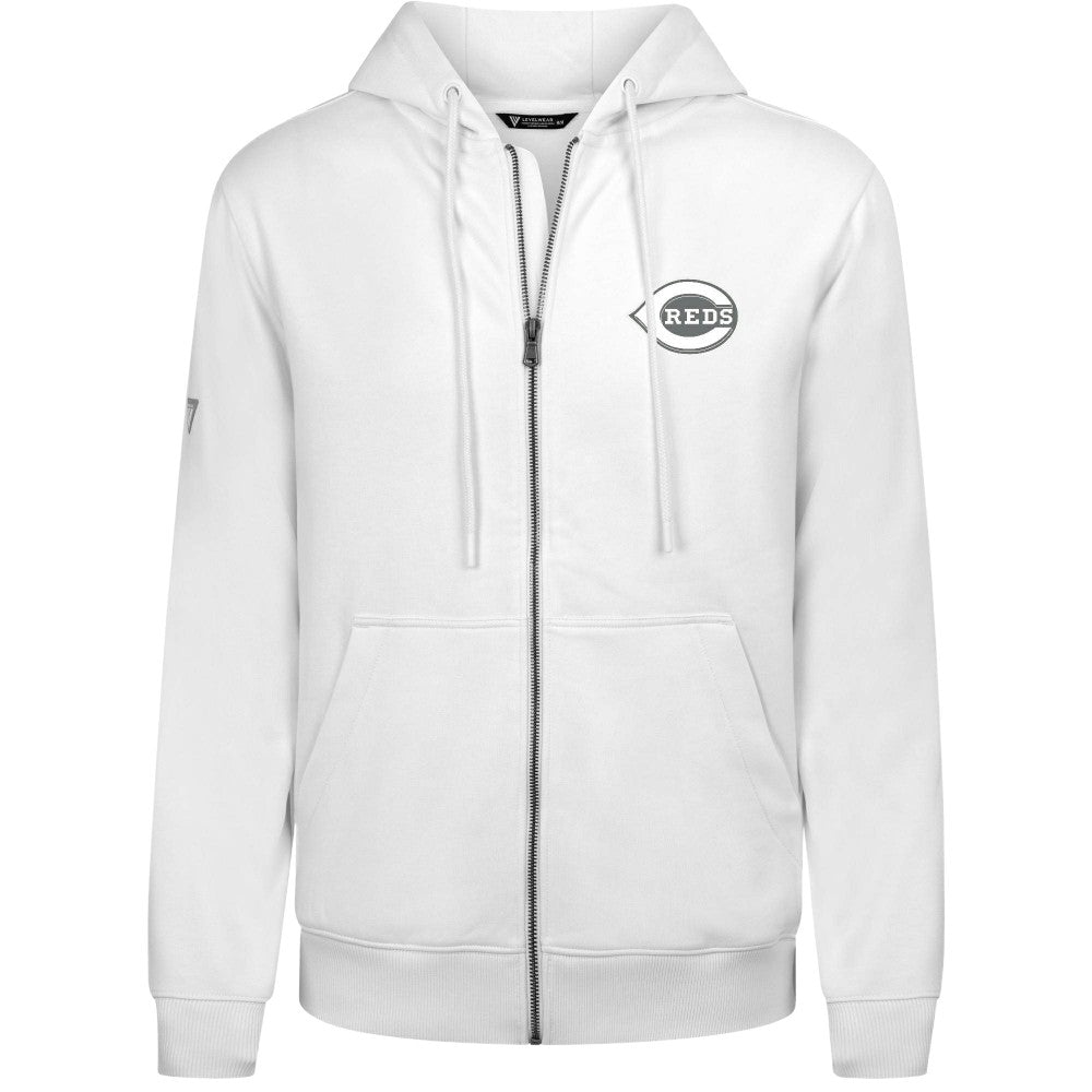 Cincinnati Reds Levelwear Podium Banner Arch Full-Zip Hoodie - MLB