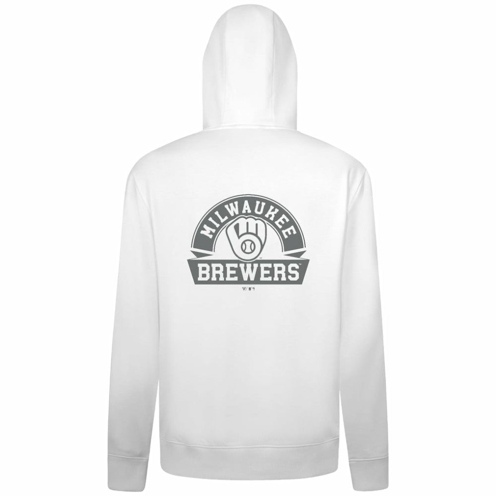 Milwaukee Brewers Levelwear Podium Banner Arch Full-Zip Hoodie - MLB