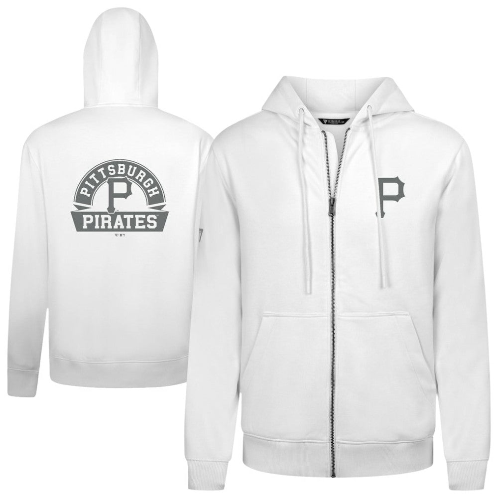 Pittsburgh Pirates Levelwear Podium Banner Arch Full-Zip Hoodie - MLB