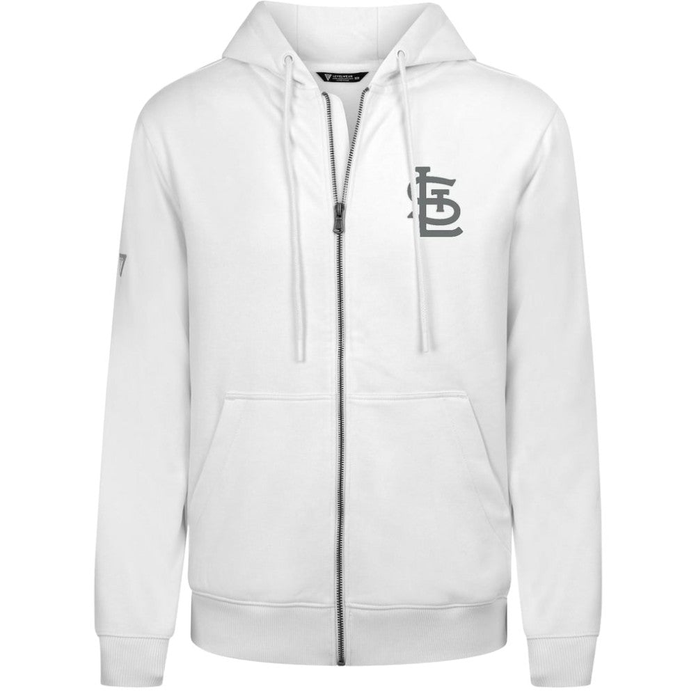 St. Louis Cardinals Levelwear Podium Banner Arch Full-Zip Hoodie - MLB