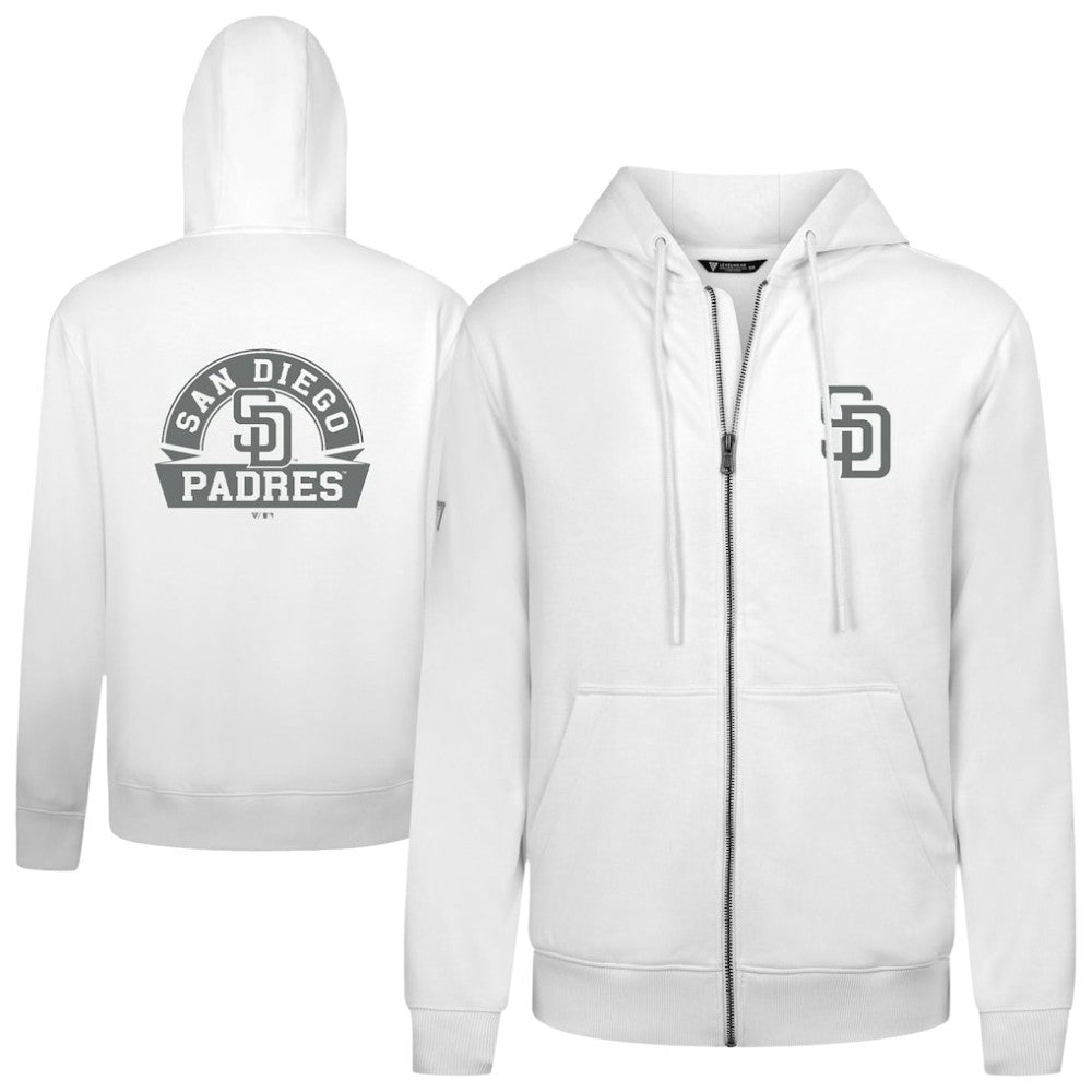 San Diego Padres Levelwear Podium Banner Arch Full-Zip Hoodie - MLB