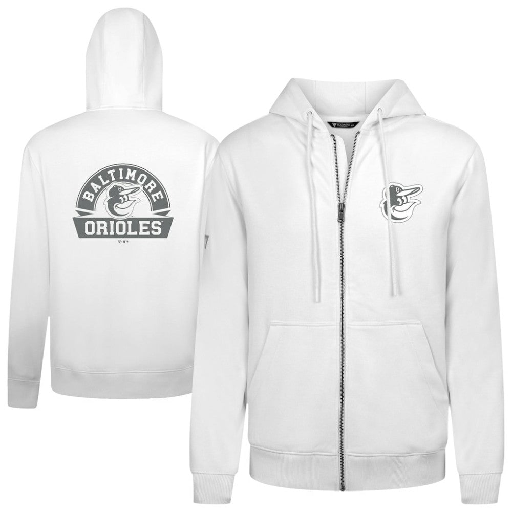 Baltimore Orioles Levelwear Podium Banner Arch Full-Zip Hoodie - MLB