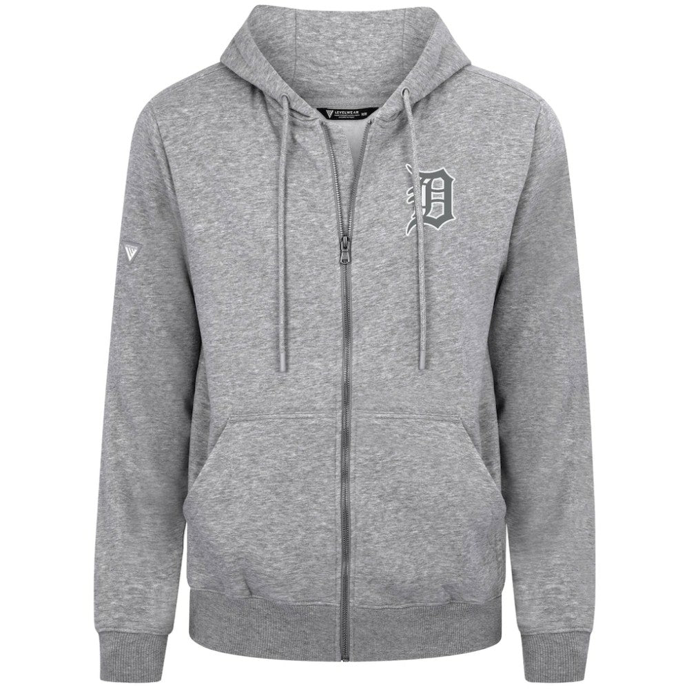Detroit Tigers Levelwear Podium Banner Arch Full-Zip Hoodie - MLB