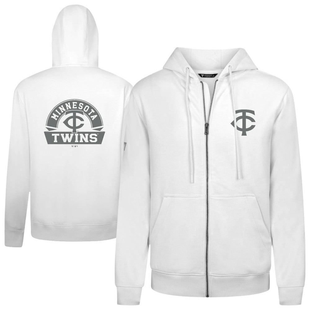 Minnesota Twins Levelwear Podium Banner Arch Full-Zip Hoodie - MLB