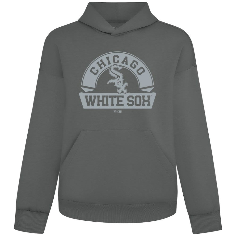 Chicago White Sox Levelwear Luxe Signature Banner Arch Tri-Blend Hoodie - MLB