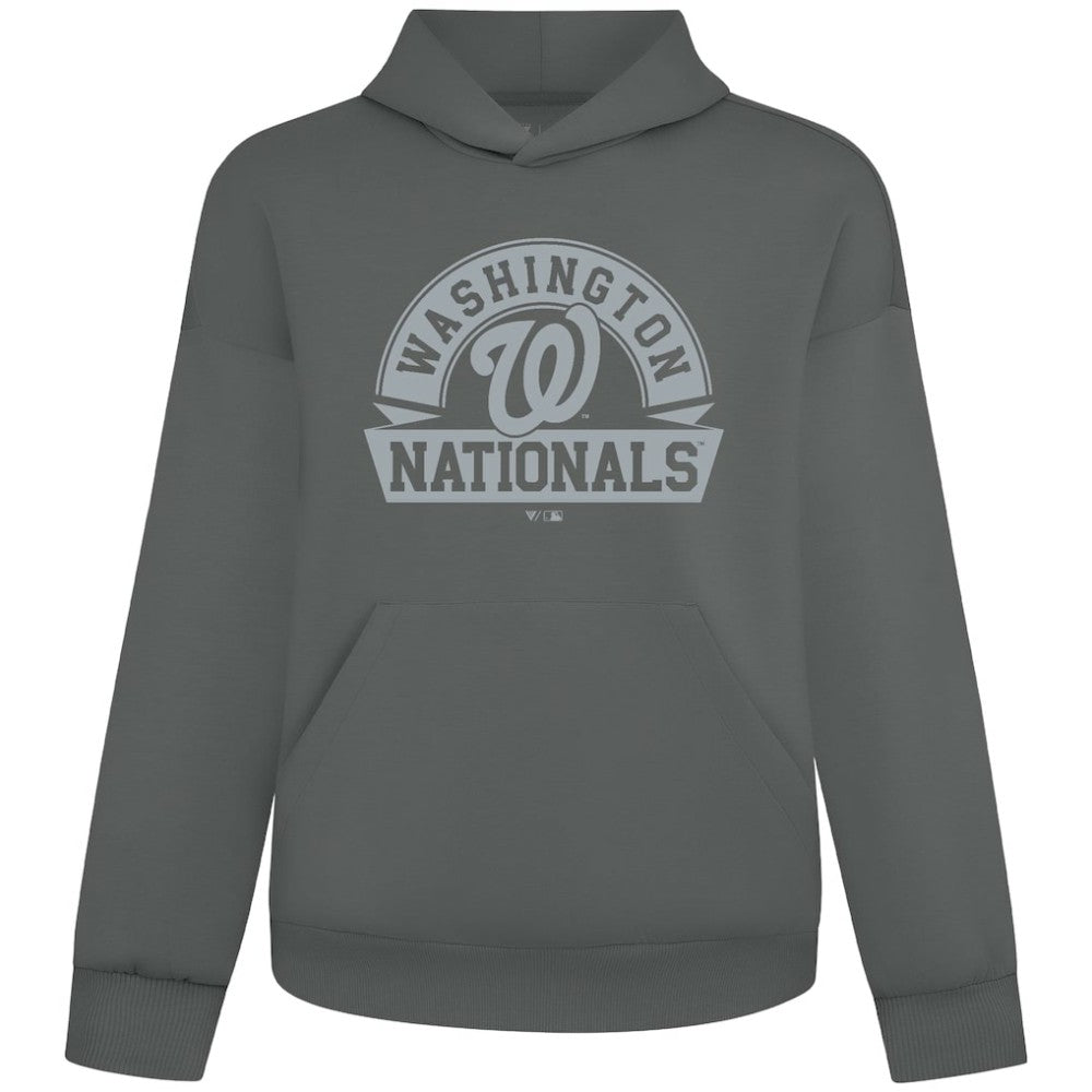 Washington Nationals Levelwear Luxe Signature Banner Arch Tri-Blend Hoodie - MLB