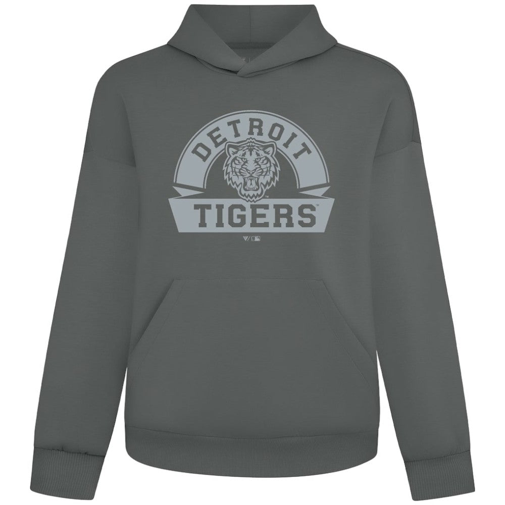 Detroit Tigers Levelwear Luxe Signature Banner Arch Tri-Blend Hoodie - MLB