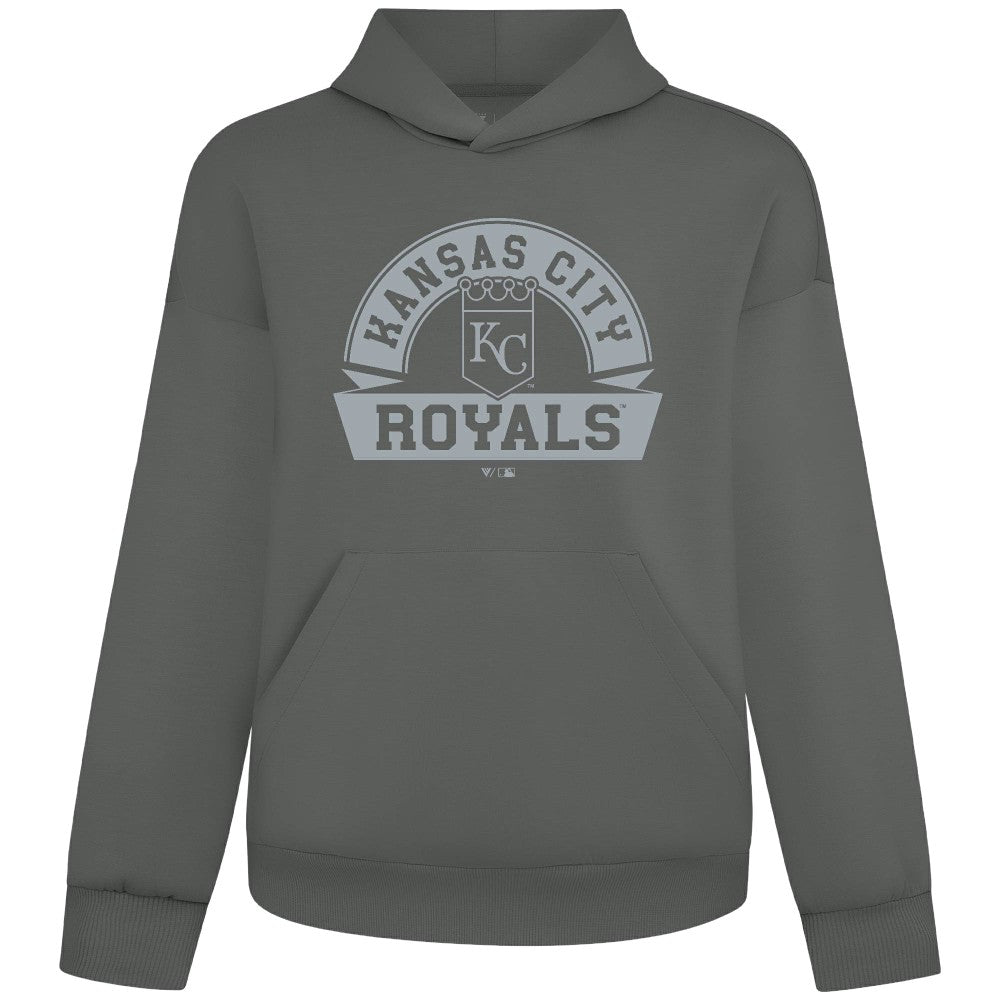 Kansas City Royals Levelwear Luxe Signature Banner Arch Tri-Blend Hoodie - MLB