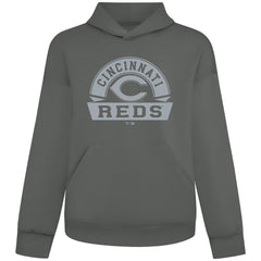 Cincinnati Reds Levelwear Luxe Signature Banner Arch Tri-Blend Hoodie - MLB