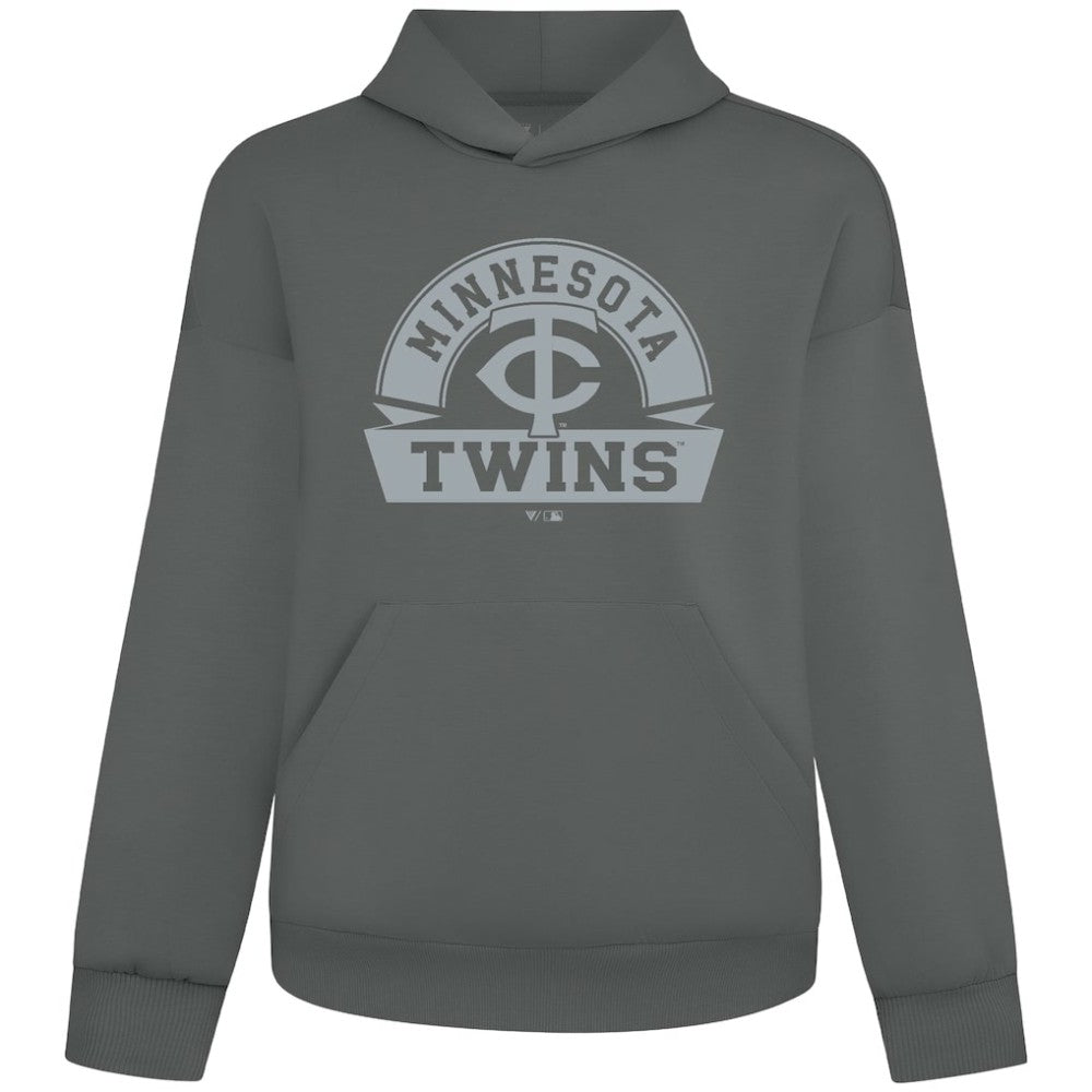 Minnesota Twins Levelwear Luxe Signature Banner Arch Tri-Blend Hoodie - MLB