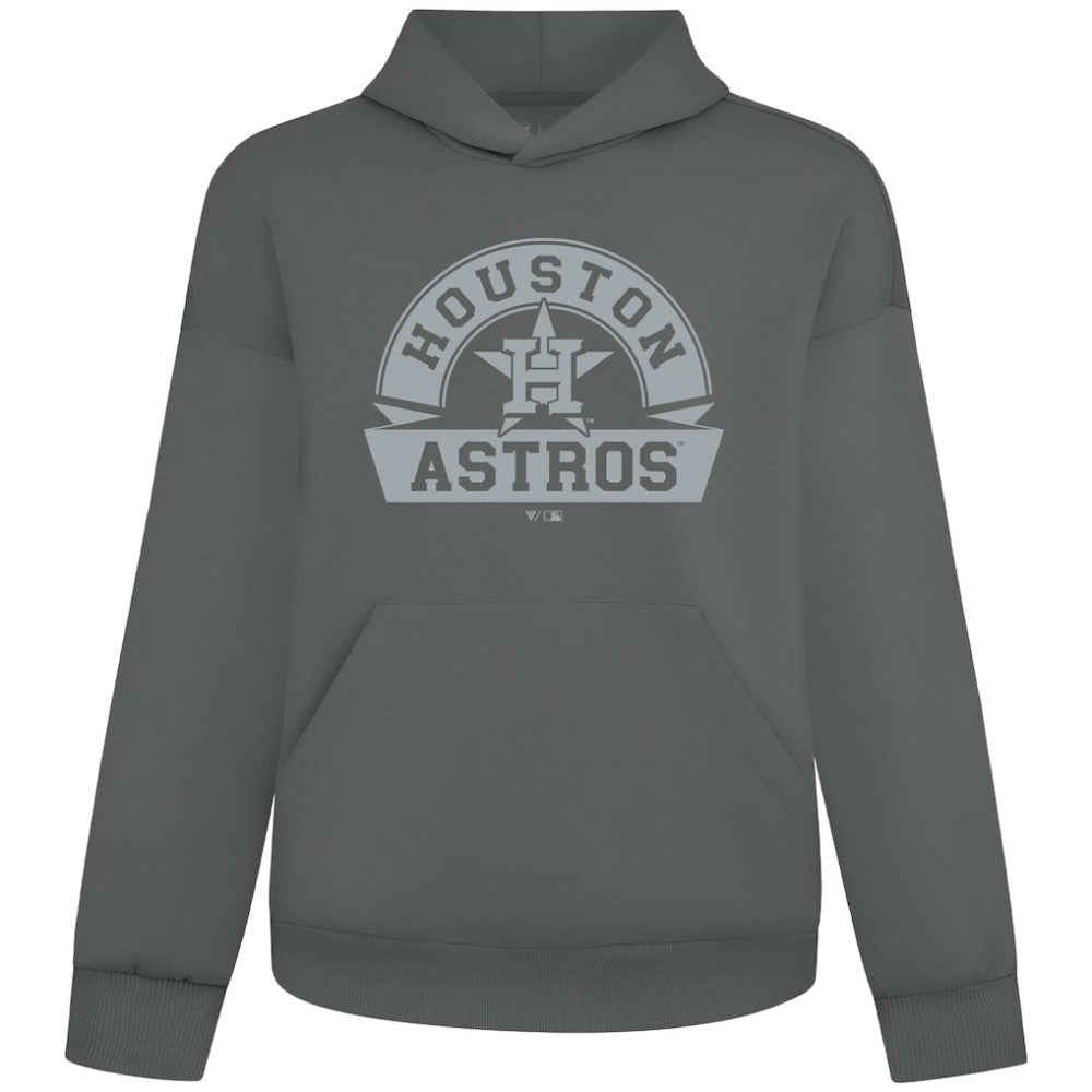 Houston Astros Levelwear Luxe Signature Banner Arch Tri-Blend Hoodie - MLB