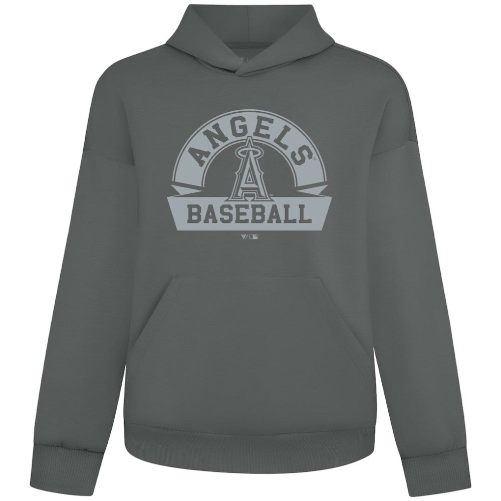 Los Angeles Angels Levelwear Luxe Signature Banner Arch Tri-Blend Hoodie - MLB