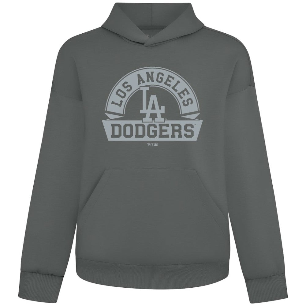 Los Angeles Dodgers Levelwear Luxe Signature Banner Arch Tri-Blend Hoodie - MLB