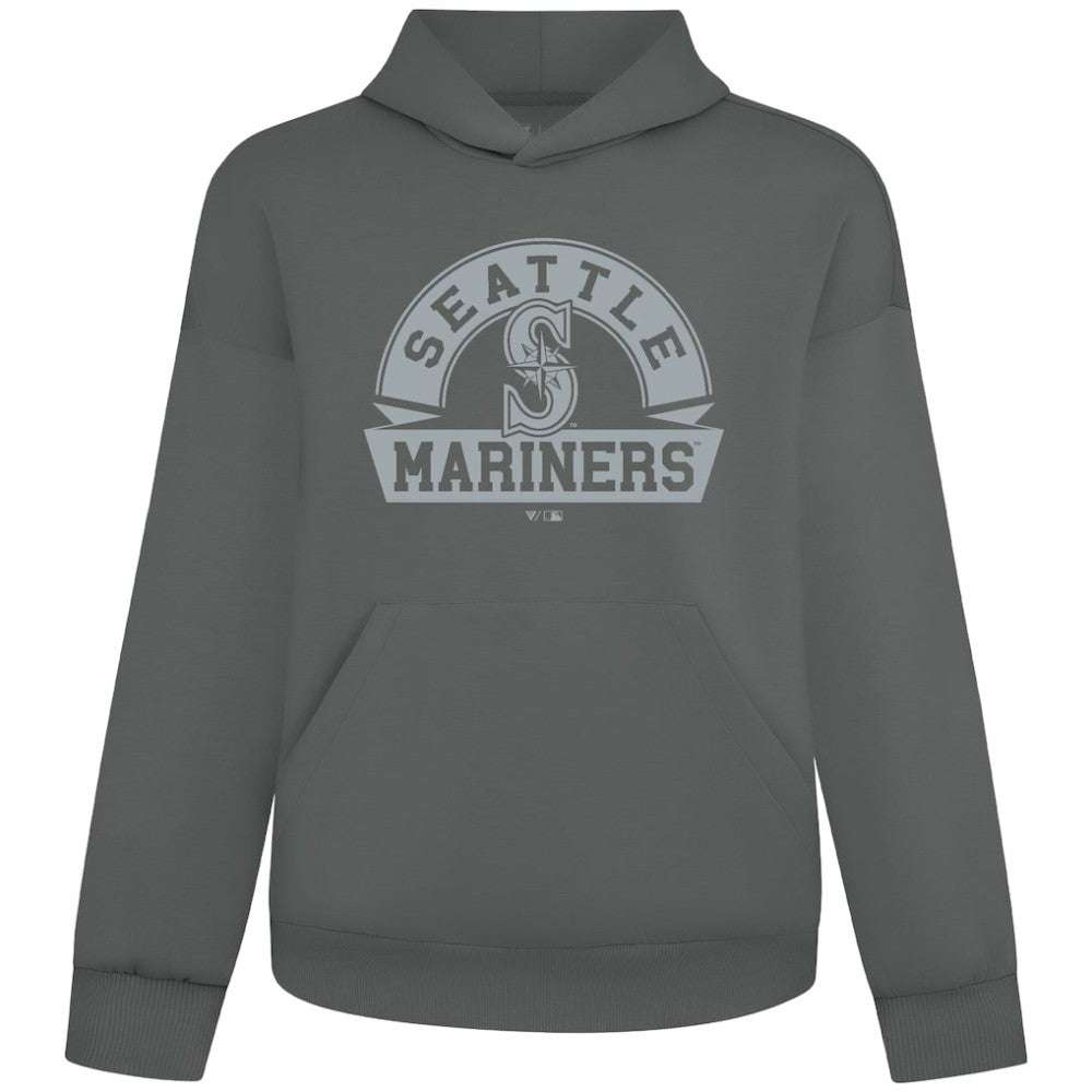 Seattle Mariners Levelwear Luxe Signature Banner Arch Tri-Blend Hoodie - MLB