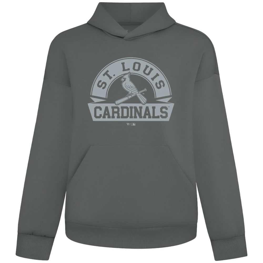 St. Louis Cardinals Levelwear Luxe Signature Banner Arch Tri-Blend Hoodie - MLB
