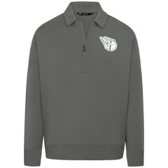 Cleveland Guardians Levelwear Luxe Signature Quarter-Zip Chenille Logo Tri-Blend Sweatshirt - MLB