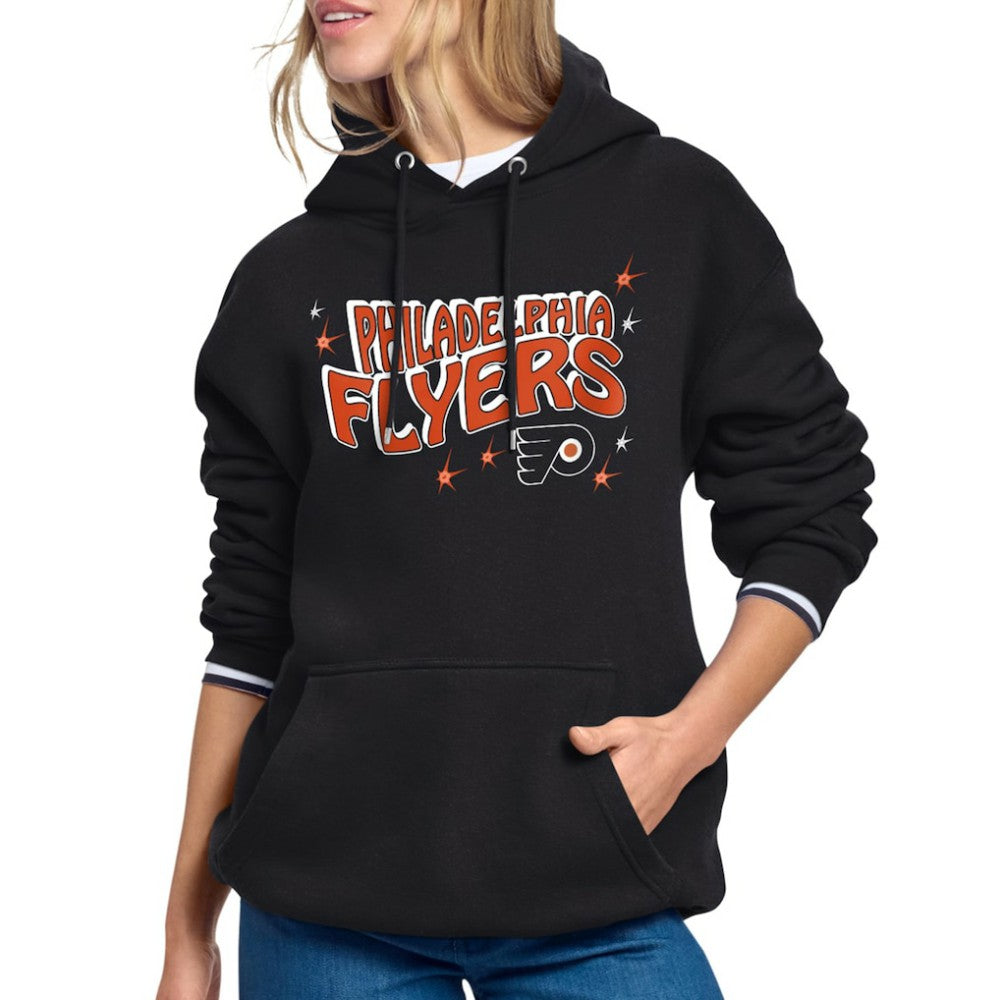 Philadelphia Flyers Starter Women's Fireworks Fleece Hoodie - Black - NHL