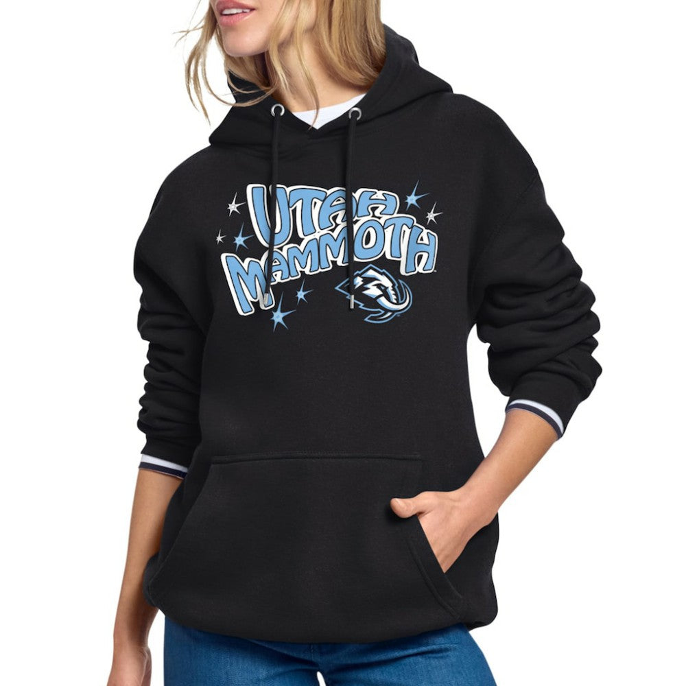 Utah Mammoth Starter Women's Fireworks Fleece Hoodie - Black - NHL