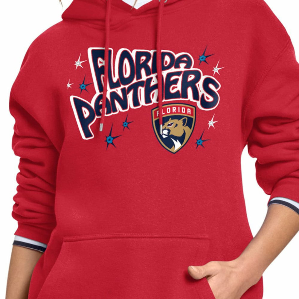 Florida Panthers Starter Women's Fireworks Fleece Hoodie - Red - NHL