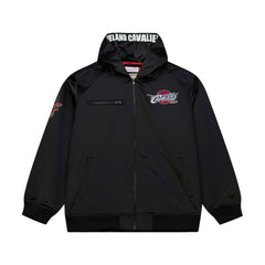 Cleveland Cavaliers Hardwood Classics Nights Walk the Tunnel Satin Bomber Full-Snap Hooded Jacket Black - NBA