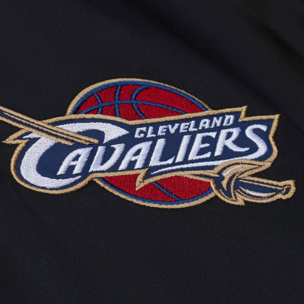 Cleveland Cavaliers Hardwood Classics Nights Walk the Tunnel Satin Bomber Full-Snap Hooded Jacket Black - NBA