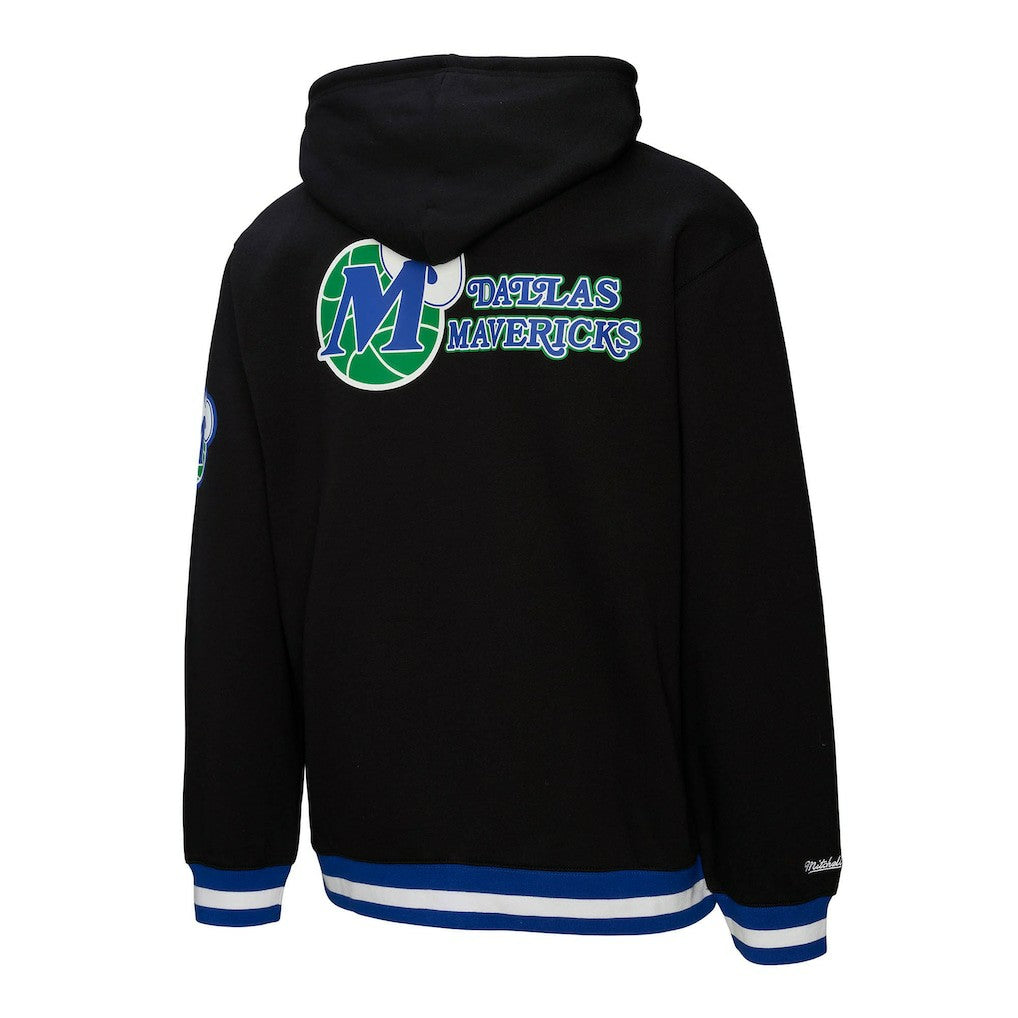 Dallas Mavericks Hardwood Classics Nights Playmaker Fleece Hoodie Black - NBA