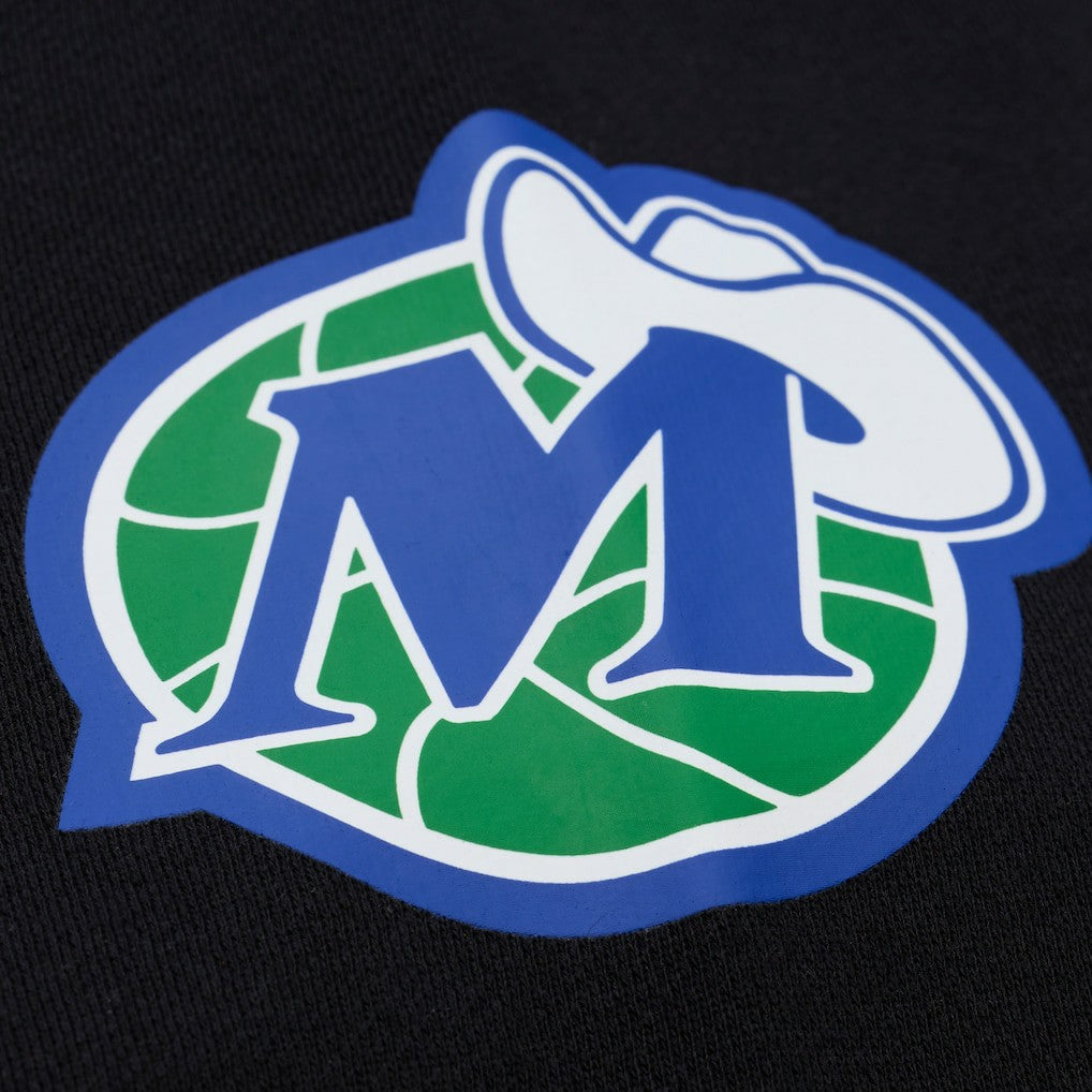 Dallas Mavericks Hardwood Classics Nights Playmaker Fleece Hoodie Black - NBA