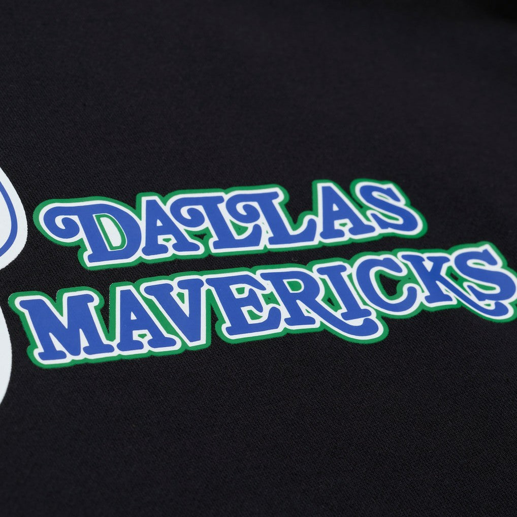 Dallas Mavericks Hardwood Classics Nights Playmaker Fleece Hoodie Black - NBA