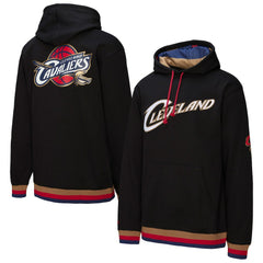 Cleveland Cavaliers Hardwood Classics Nights Playmaker Fleece Hoodie Black - NBA